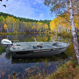 Pack Barque Silurine 4m Titanium + Remorque GT + Honda 6cv + 2 sièges + Balcons inox