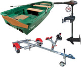 Silurine 4m moteur électrique Eco Booster V 55 lbs et remorque Nautic Plus