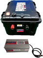 Valise Batterie Lithium 120Ah 48V + sortie régulée + chargeur offert