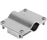 Bride pour fixation d'accessoires sur tube (main courante, balcon, roll bar)