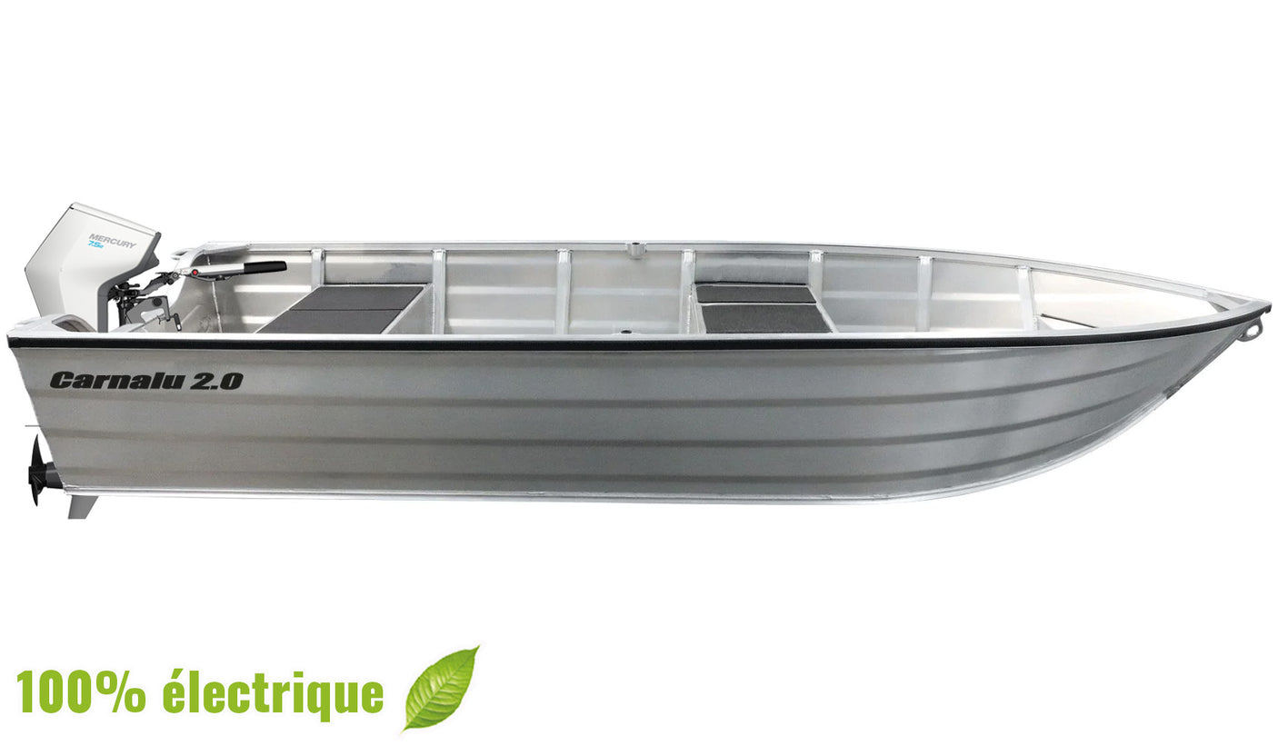Pack Barque aluminium 420 Carnalu 2.0 + moteur électrique Avator 7.5