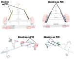 Paire de glissières PVC pour remorque
