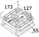 Platine rotative + clip amovible pour siège