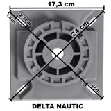 dimensions platine de fixation de siege confort luxe delta nautic