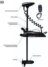 Moteur électrique de pêche Rhino 65 Lbs 12V BMR NXT GPS