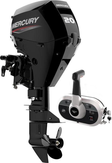 Mercury 20CV 4T EFI arbre court démarrage électrique et TRIM commande à distance