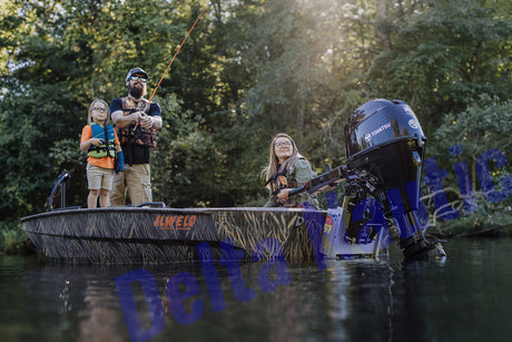 Tohatsu 30CV 4T arbre court démarrage électrique et TRIM barre franche