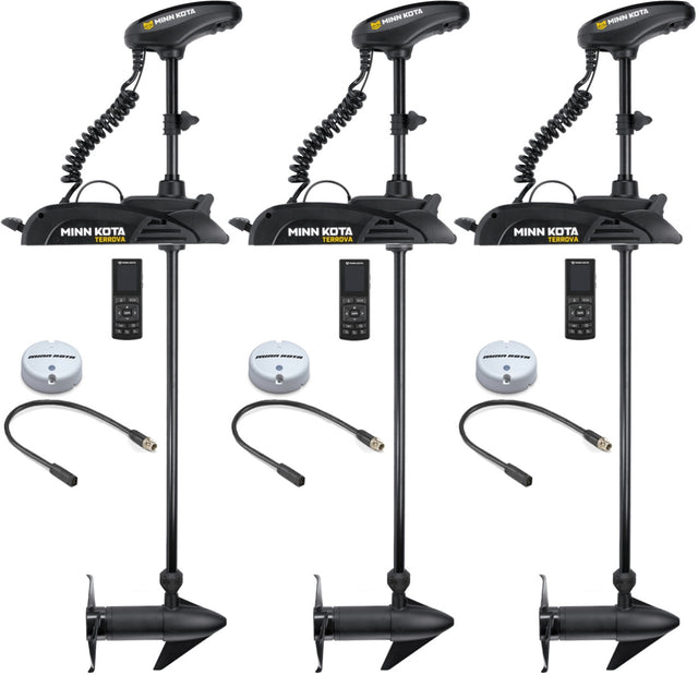 Lot 3 moteurs électriques Minn Kota Terrova 55 lbs GPS 137 cm