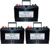 Lot de 3 batteries 125Ah décharge lente