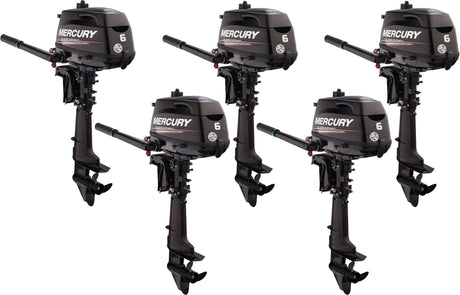 Lot de 5 hors bord Mercury 6cv 4t arbre court