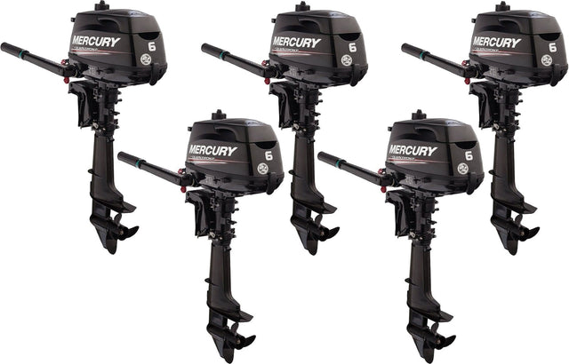 Lot de 5 hors bord Mercury 6cv 4t arbre court