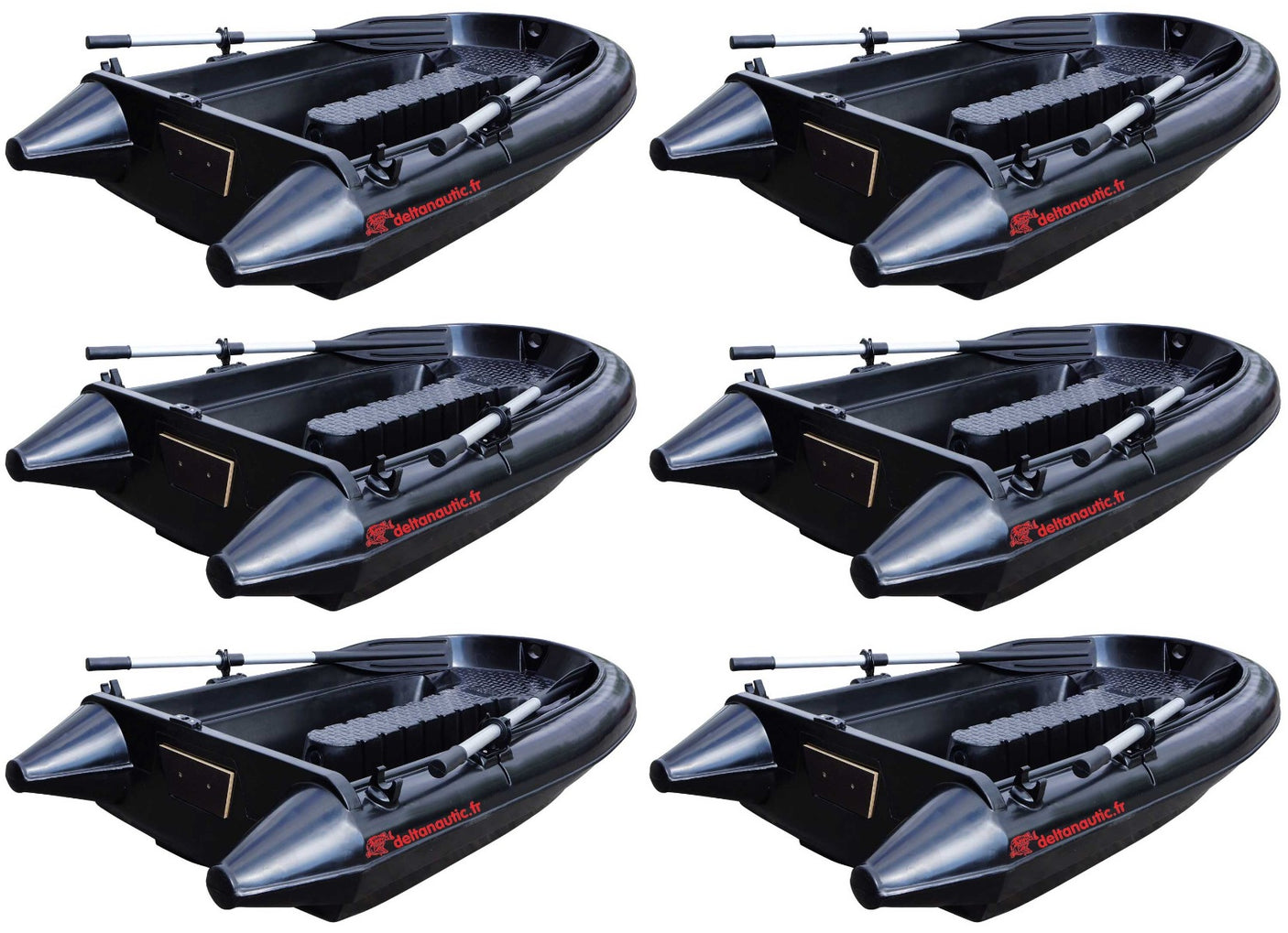 Lot de 6 Barques Carpeuse 2m Blacky