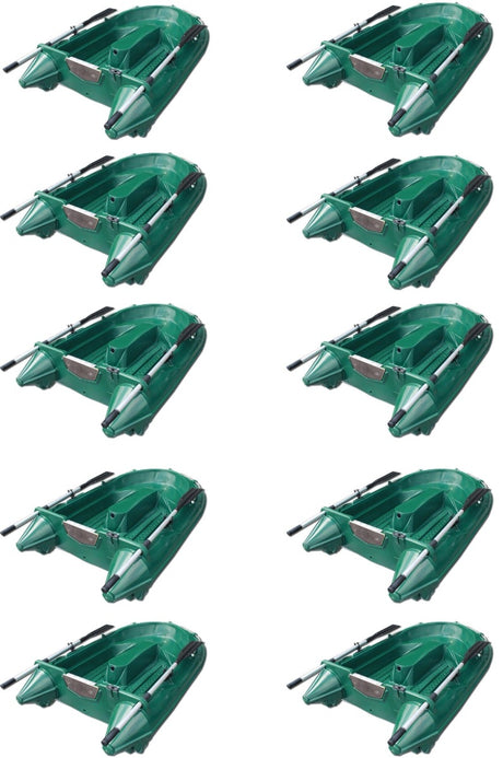 Lot de 10 Barques Armor Neptea 2,20m verte