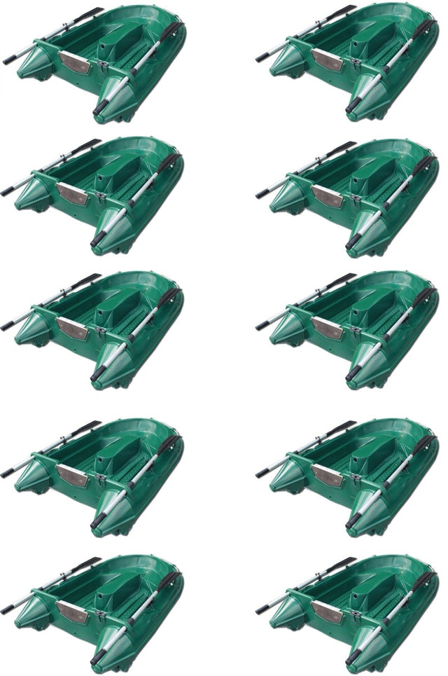 Lot de 10 Barques Armor Neptea 2,20m verte