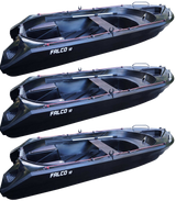 Lot de 3 Barques Falco 360 Blacky exclusivité Delta Nautic Offre Spéciale PROS