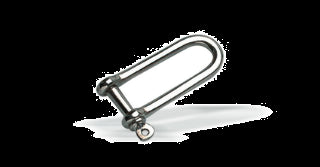 Manille longue inox 5 mm