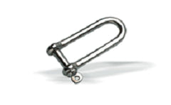 Manille longue inox 8 mm