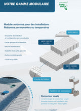 Gamme de pontons flottants modulaires