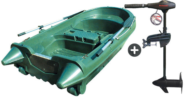 Barque N° 6 Campeuse 2,49m et moteur Eco Booster 36 lbs