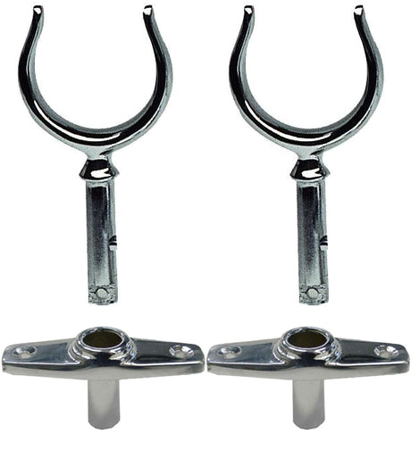 Pack 2 Dames de nage laiton avec supports