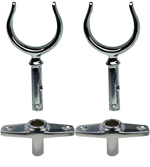 Pack 2 Dames de nage laiton avec supports