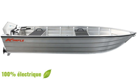 Pack Barque aluminium Kimple Catch 390 + moteur électrique Avator 7.5