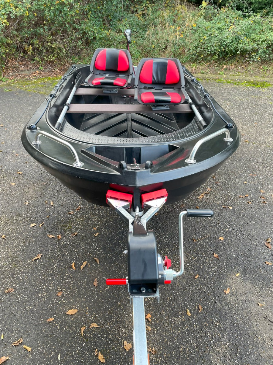 Pack d' EXPO Barque Falco 360 Blacky + Remorque GT Grand Tourisme + 2 sièges + 1 moteur électrique