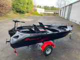 Pack d'Expo Barque Falco 360 Blacky + Remorque GT Grand Tourisme + 2 sièges + 1 moteur électrique