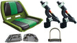 Pack d'accessoires n°4 : siège confort luxe vert, lot de 2 support de cannes US et anneau de fixation Delta Nautic
