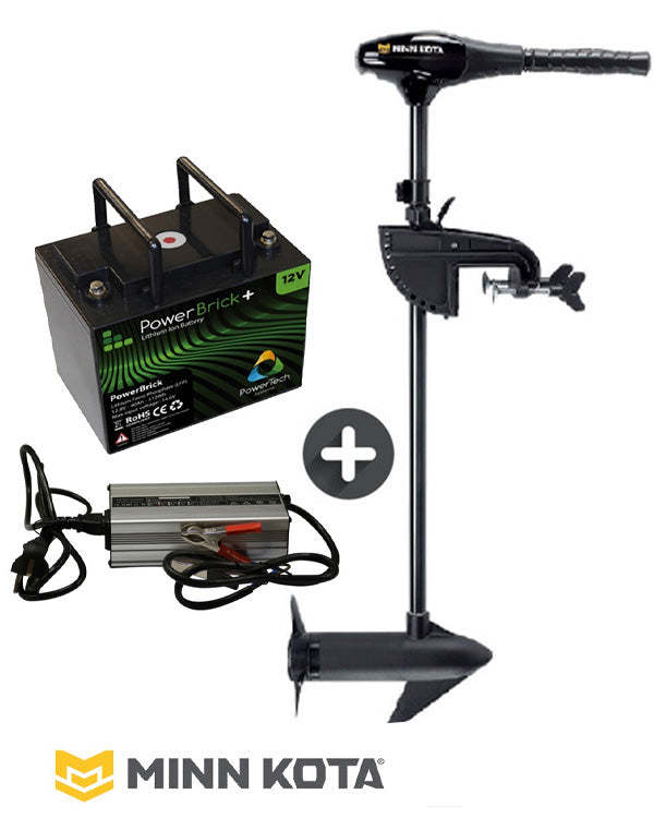 Pack Endura C2 V2 12V Minn Kota + batterie Lithium + chargeur