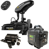 Pack moteur électrique avant Minn Kota Powerdrive GPS 55 Lbs 12V + micro télécommande + valise batterie lithium BSR Prestige+ avec chargeur