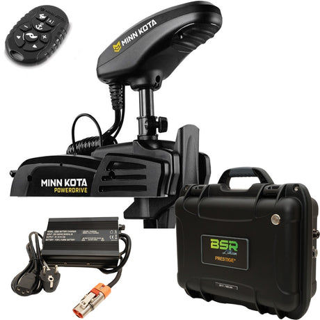 Pack Powerdrive 70 Lbs 137 cm GPS 24 Volts avec micro télécommande + valise batterie lithium BSR Prestige+ 24 Volts 100A avec chargeur