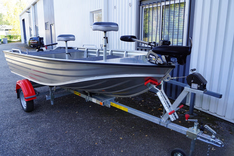 Pack d'Expo Barque Carnalu 4m + Remorque GT + Moteur Mercury 6cv 4t + Moteur Minn Kota Terrova 55 lbs + i pilot BT + 2 Sièges Bass Boat