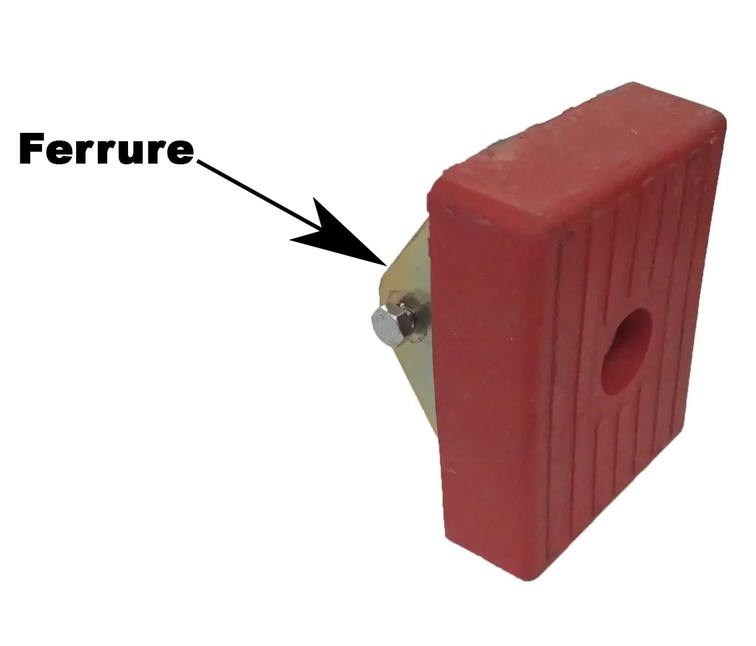 Patin PM 010 en caoutchouc pour remorque de bateau