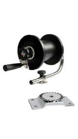 Enrouleur treuil pour ancre ou poids avec fixation