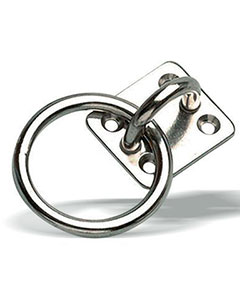 Platine inox et anneau