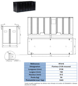 Flotteur pour ponton F 2130 moussé