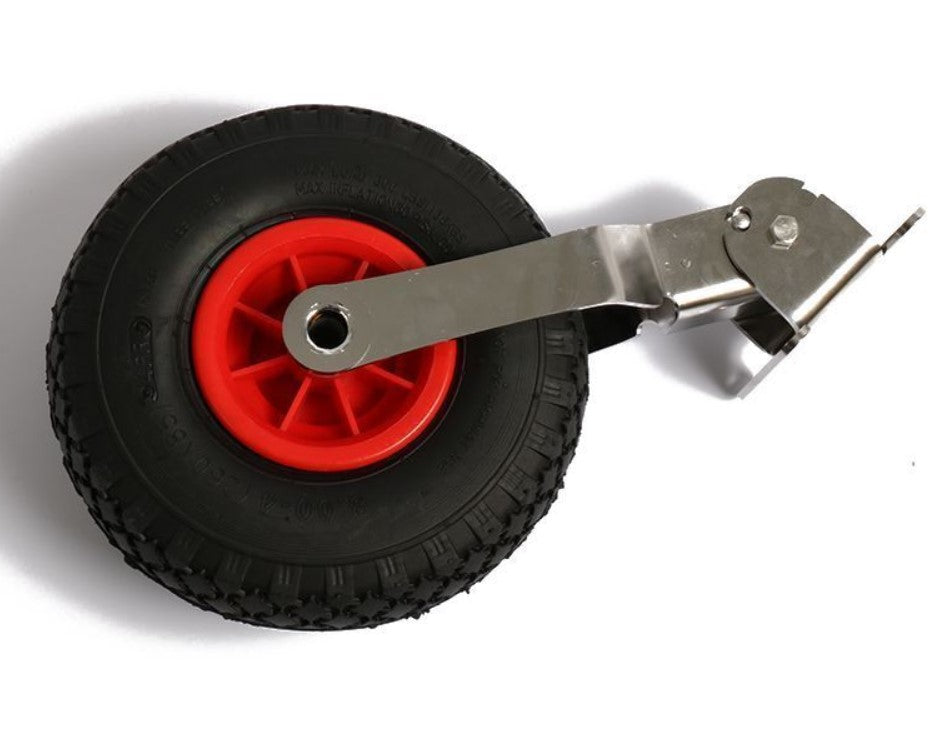 Roue escamotable pour toute barque ou bateau