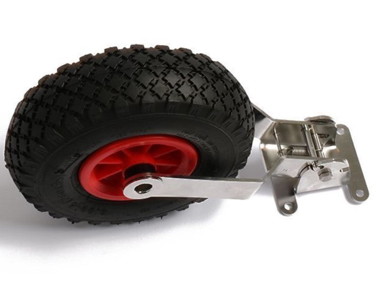 Roue escamotable pour toute barque ou bateau