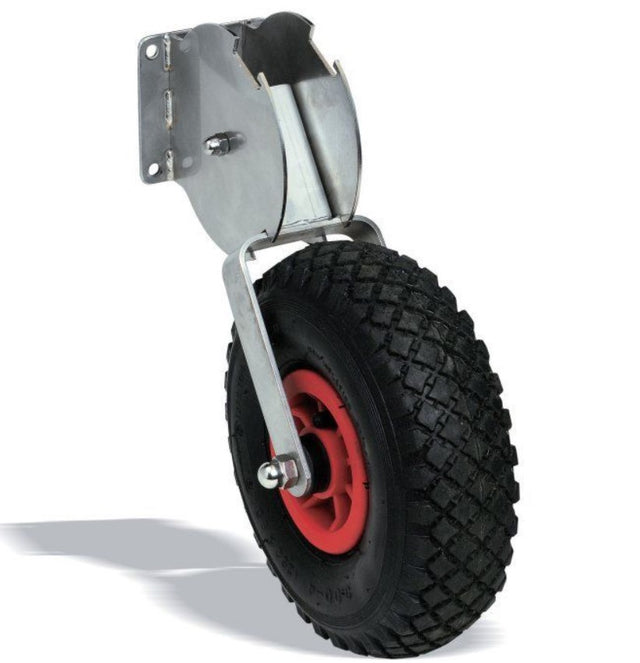 Roue escamotable pour toute barque ou bateau