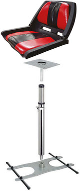 Siège confort bass boat easy fixation rouge