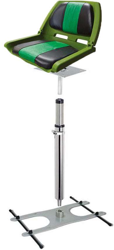 Siège confort vert bass boat easy fixation