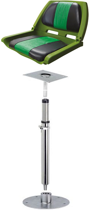 Siège confort vert bass boat easy fixation