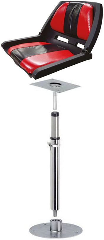 Siège confort Bass Boat complet pied fixe