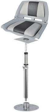 Siège gris confort bass boat complet