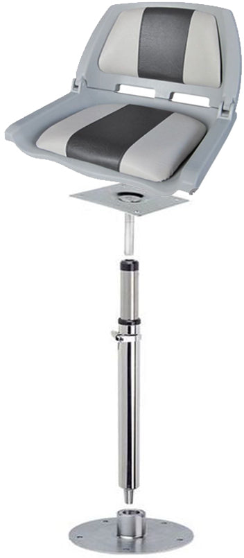 Siège gris confort bass boat complet