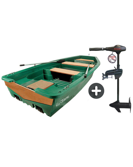 Pack barque de pêche la Silurine 400 + moteur électrique Eco Booster V 55 lbs 12V