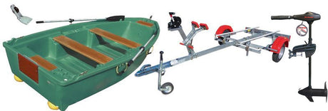 Pack barque Spécialiste 350 + remorque complète Nautic Plus + moteur thermique Mercury 3.5cv 4 temps