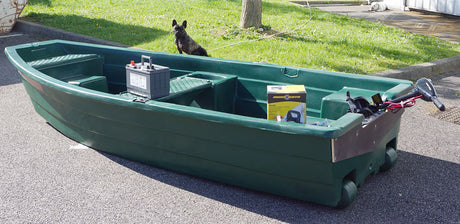 Barque la Spacieuse 3,20m + Pack Moteur Electrique Eco Booster V 55 Lbs Modèle d'Exposition