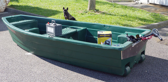 Barque la Spacieuse 3,20m + Pack Moteur Electrique Eco Booster V 55 Lbs Modèle d'Exposition